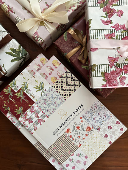 GIFT WRAPPING BOOKS - INDIAN MOTIFS