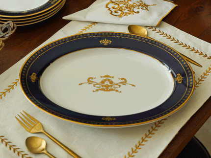 Oval Serving Plates Small & Large