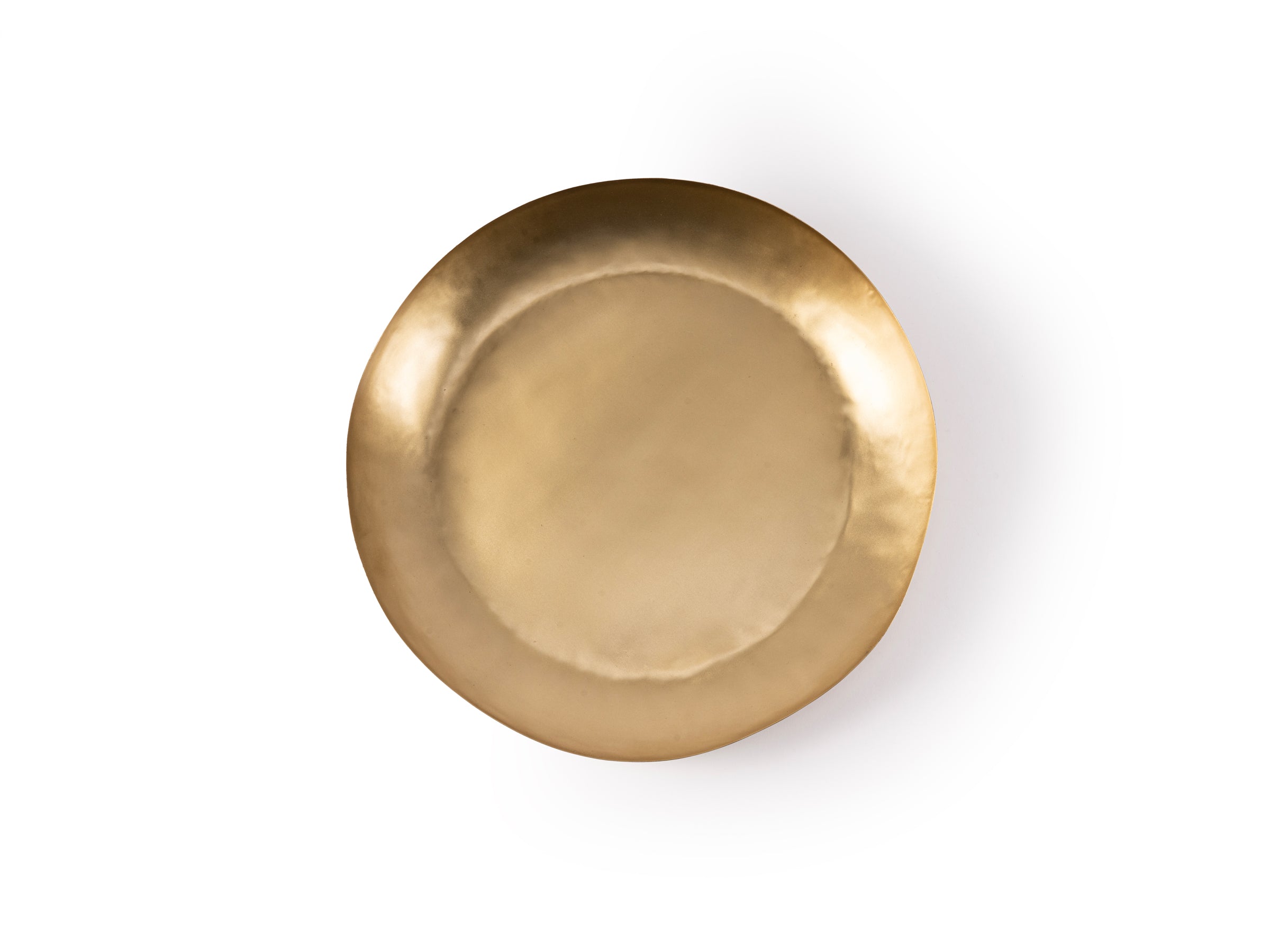 Brass Pinched Platter - Medium