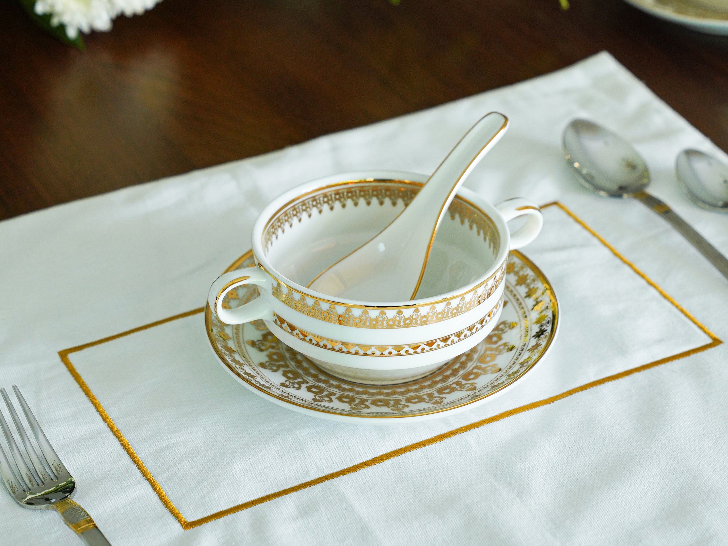 Soup Bowl,Setter,Spoon Single