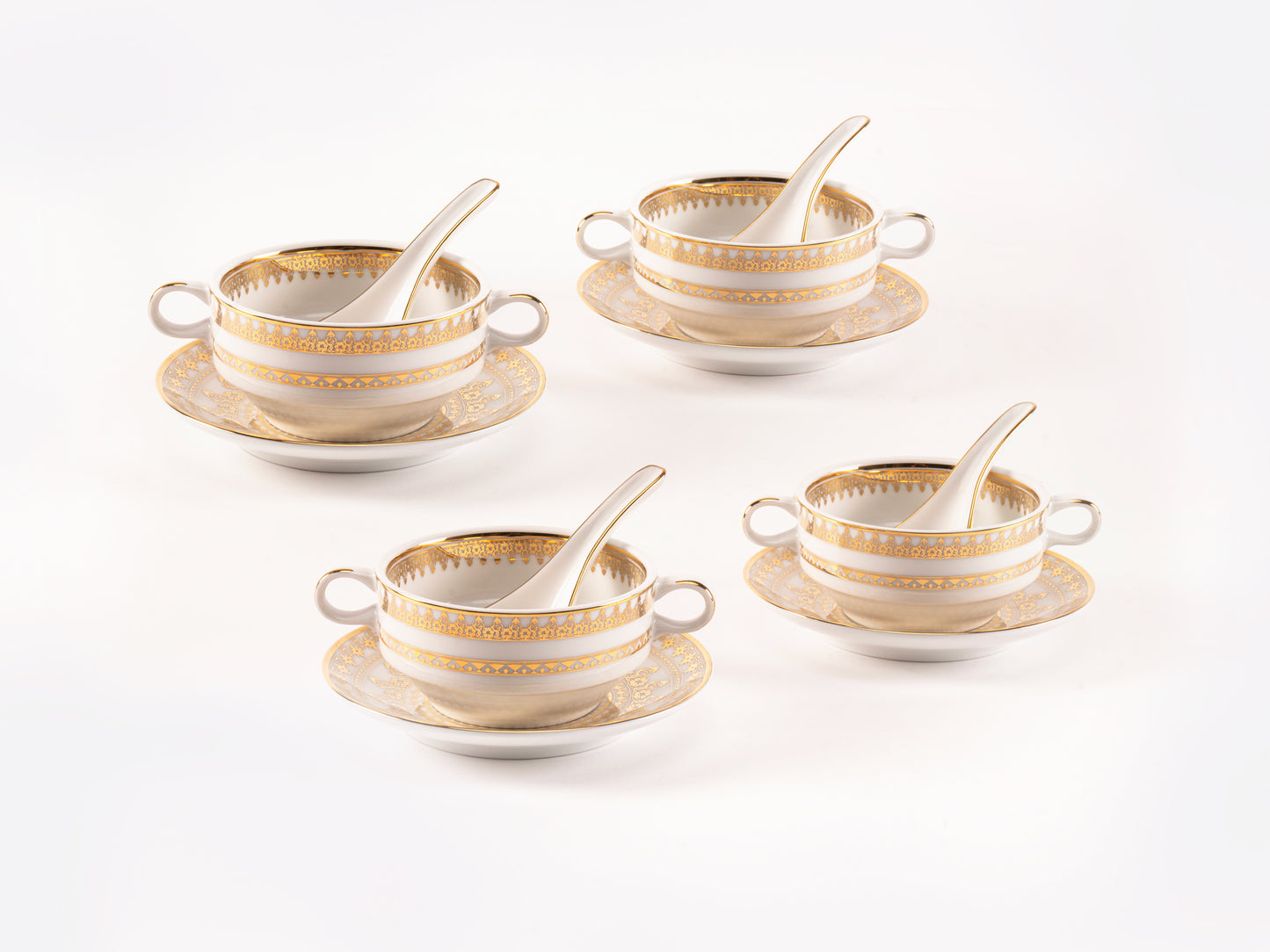 Soup Bowl, Setter, Spoon Set
