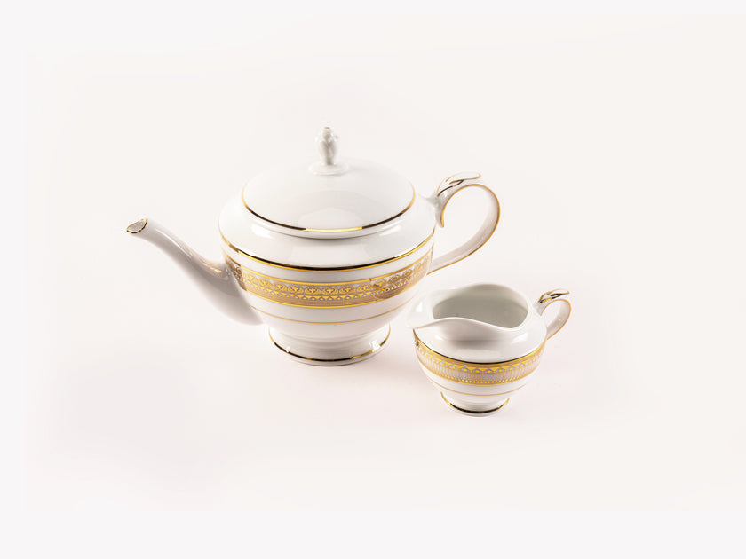 Tea Pot & Creamer